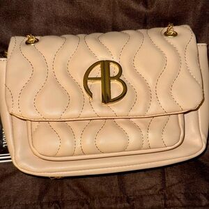 Alexis Bendel Cream Quilted Women's Chain Bag